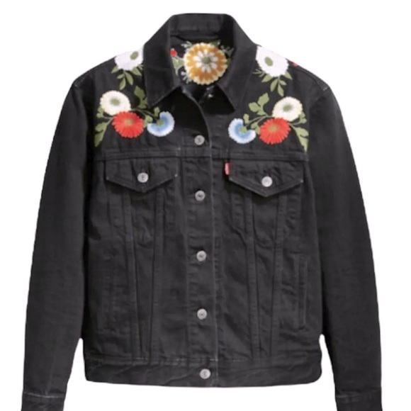 LEVIS EMBROIDERY DENIM JEAN JACKET